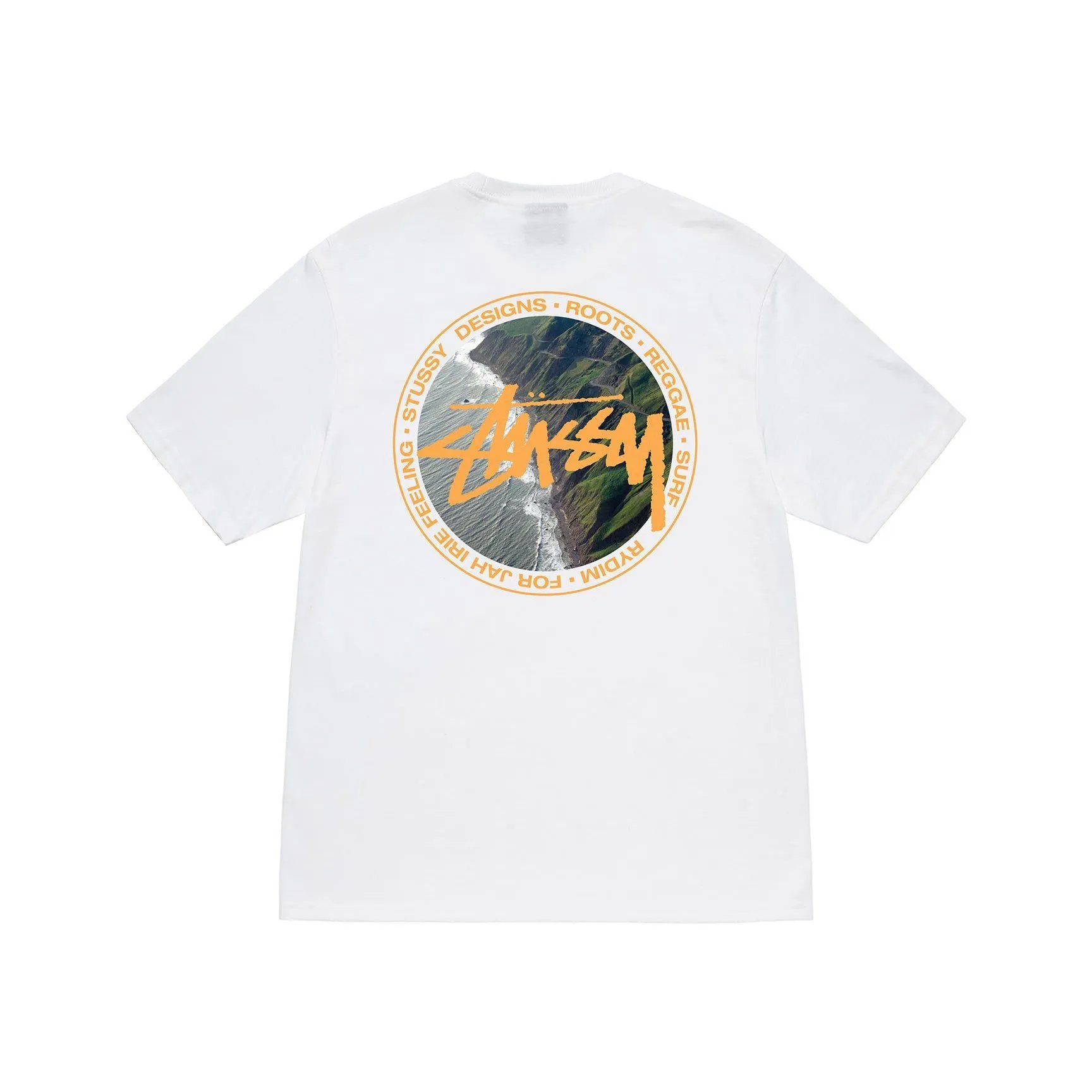 Stüssy T-Shirts Short-Sleeve Logo Graphic T-Shirt — White [Landscape]