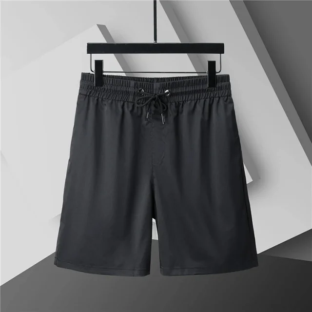 Unbranded Swimwear Elastic-waist drawstring mesh-lined swim shorts product detail image 2