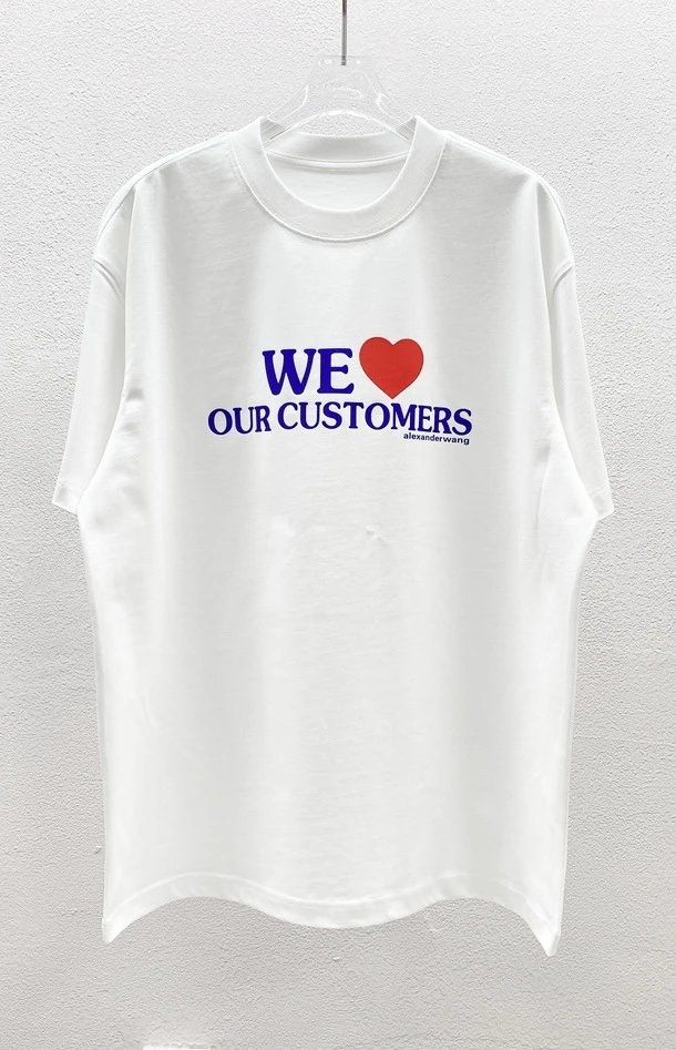 Alexander Wang Logo Print White T-Shirt - 5