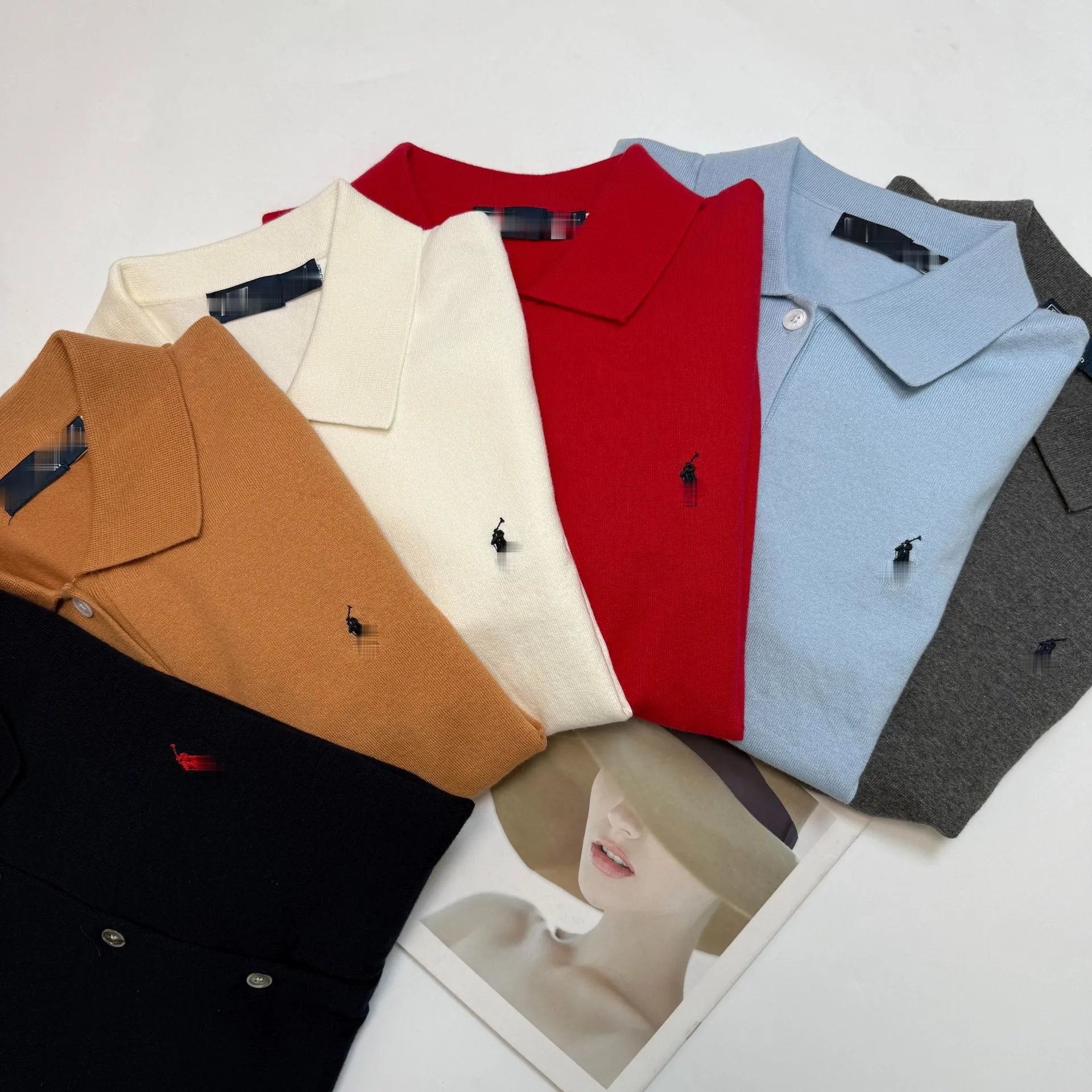 Polo Ralph Lauren Knit Polo Cardigan Gray Sweater - 11