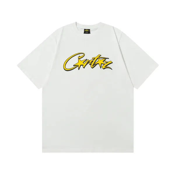 Corteiz Script Logo White T-Shirt - 1