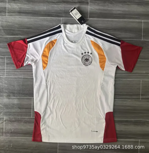 Adidas Germany National Team Training Jersey White / Red / Orange Jersey - 1