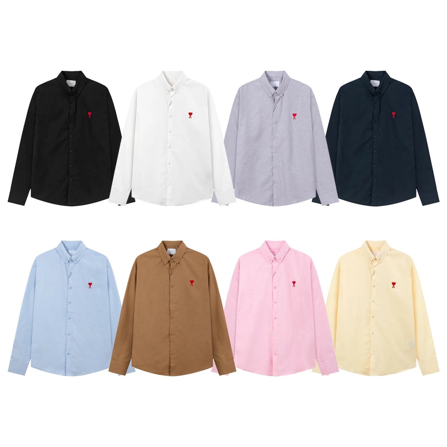 Comme des Garçons Play Heart Logo Mint Green Button-Down Shirt - 18