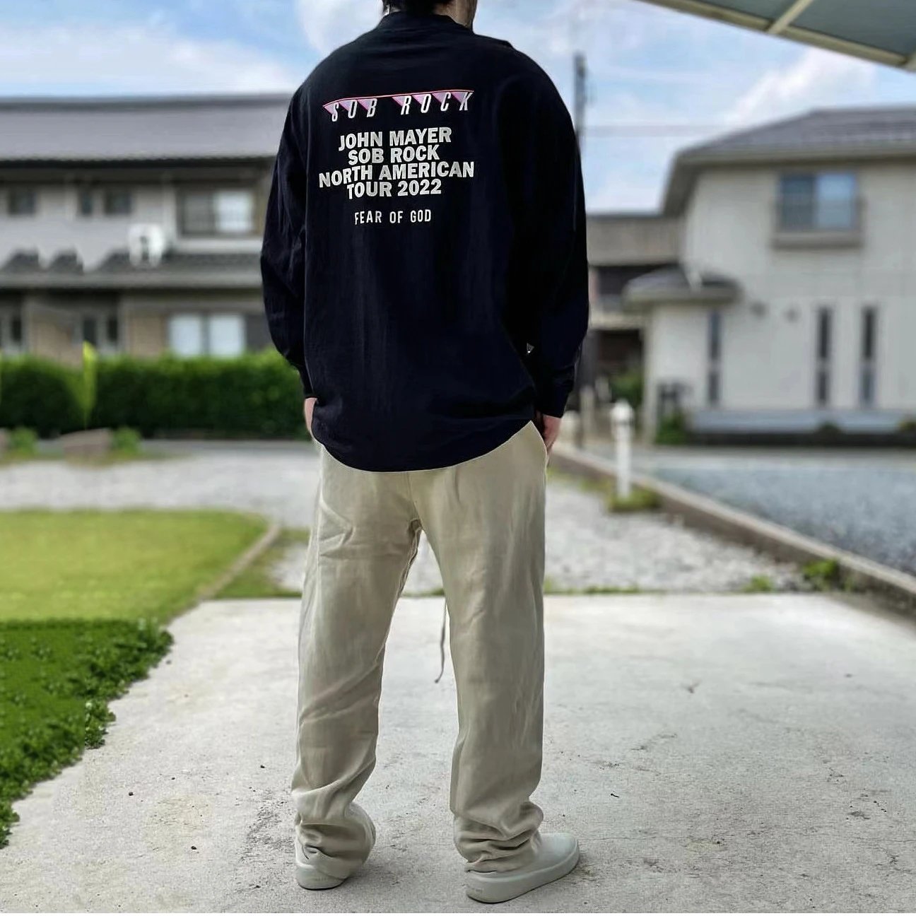 Fear of God Sob Rock North American Tour 2022 Long Sleeve T-Shirt Black - 4