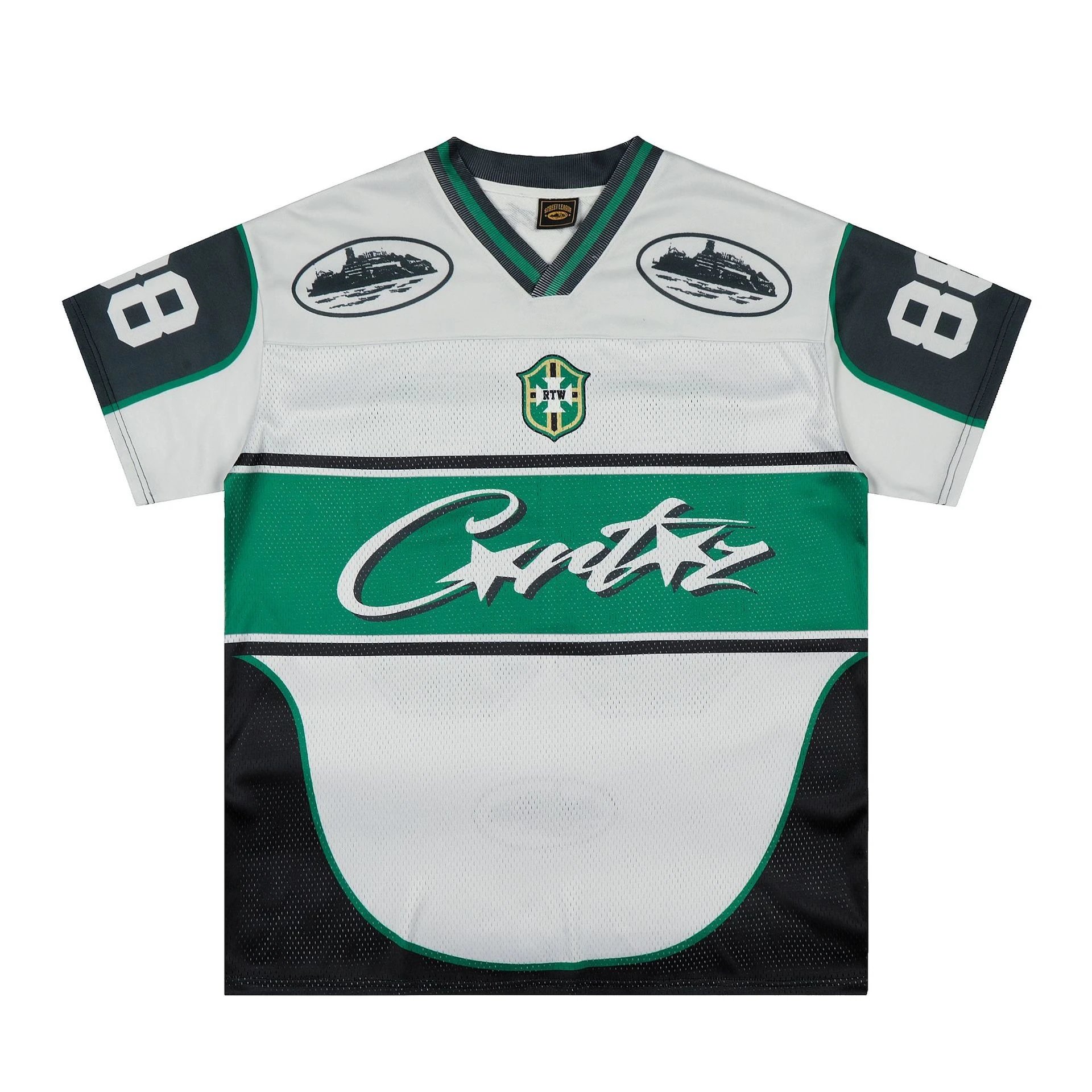 Corteiz Graphic Print Jersey Black Pink - 17