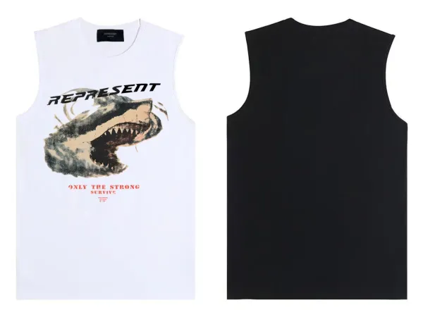 Represent Club Owners Brown Sleeveless Vest Vest Top - 3
