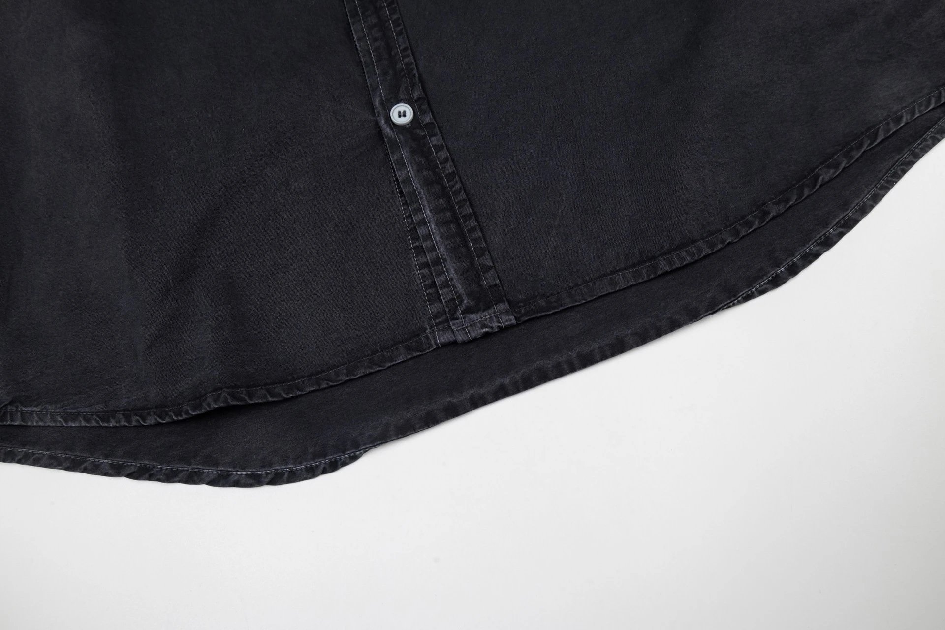 Stone Island Short-Sleeve Oversized Shirt Gray Tops Shirt - 17