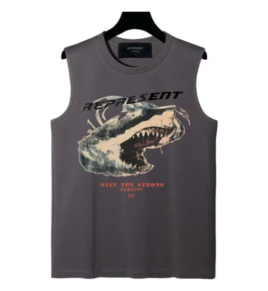 Represent Club Owners Brown Sleeveless Vest Vest Top - 8