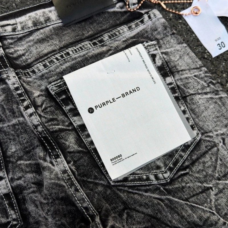 Purple Brand Jeans Style No. 00089, distressed washed denim image 4