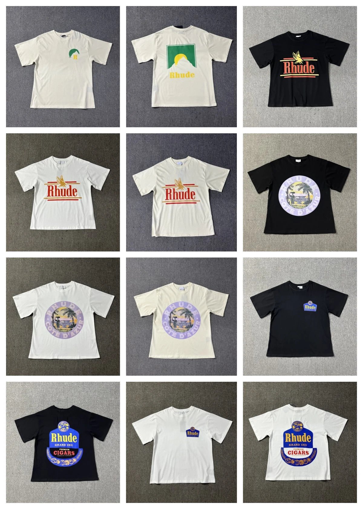 Rhude Mountain Sunrise White T-Shirt - 7