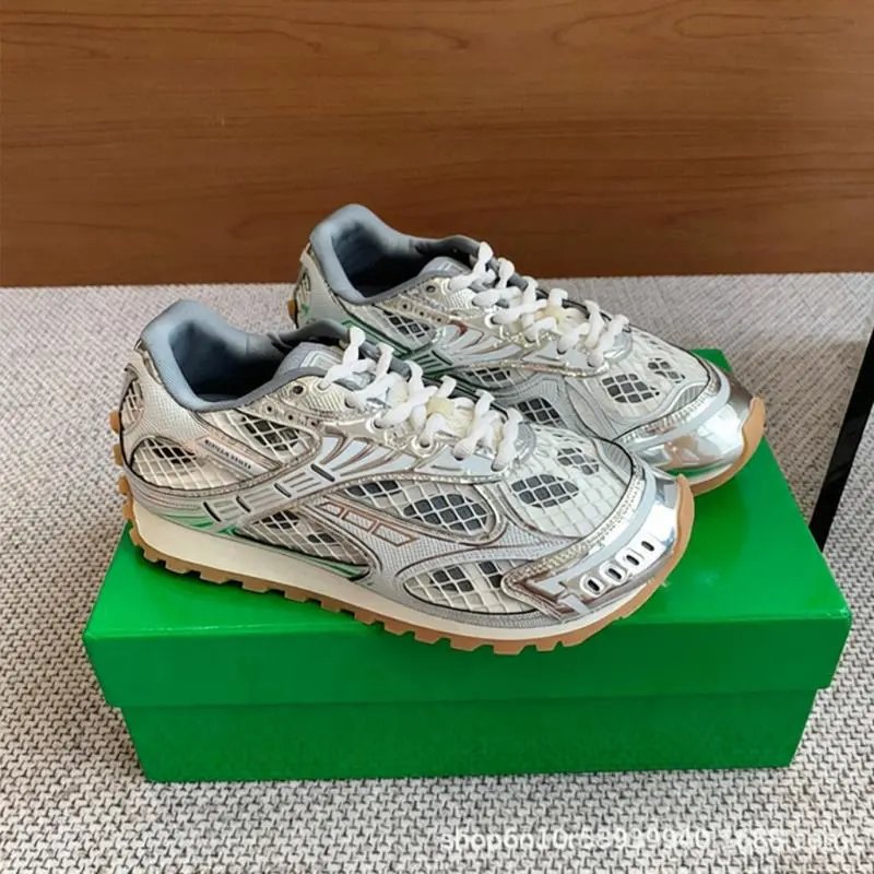 Asics Gel-Kayano 14 Pink Silver Mesh Sneakers Running Shoes - 7