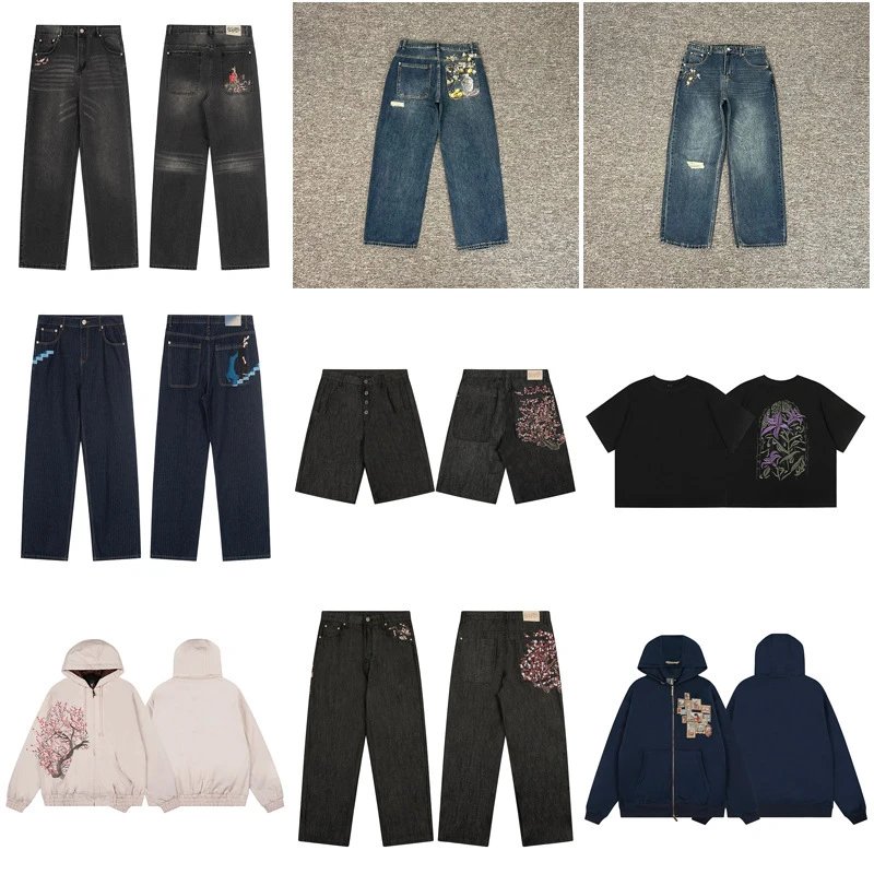 Design Embroidered Black Hoodie and Sweatpants Set - 24