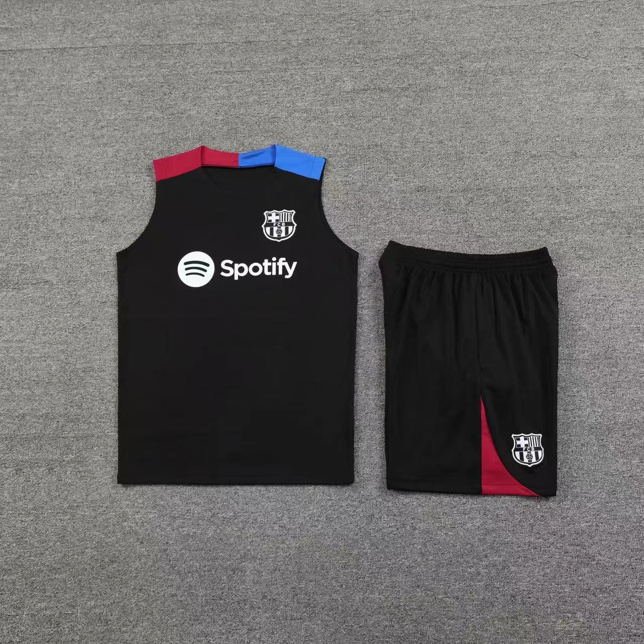Arsenal FC x Adidas Training Set Multicolor Vest and Black Shorts - 5