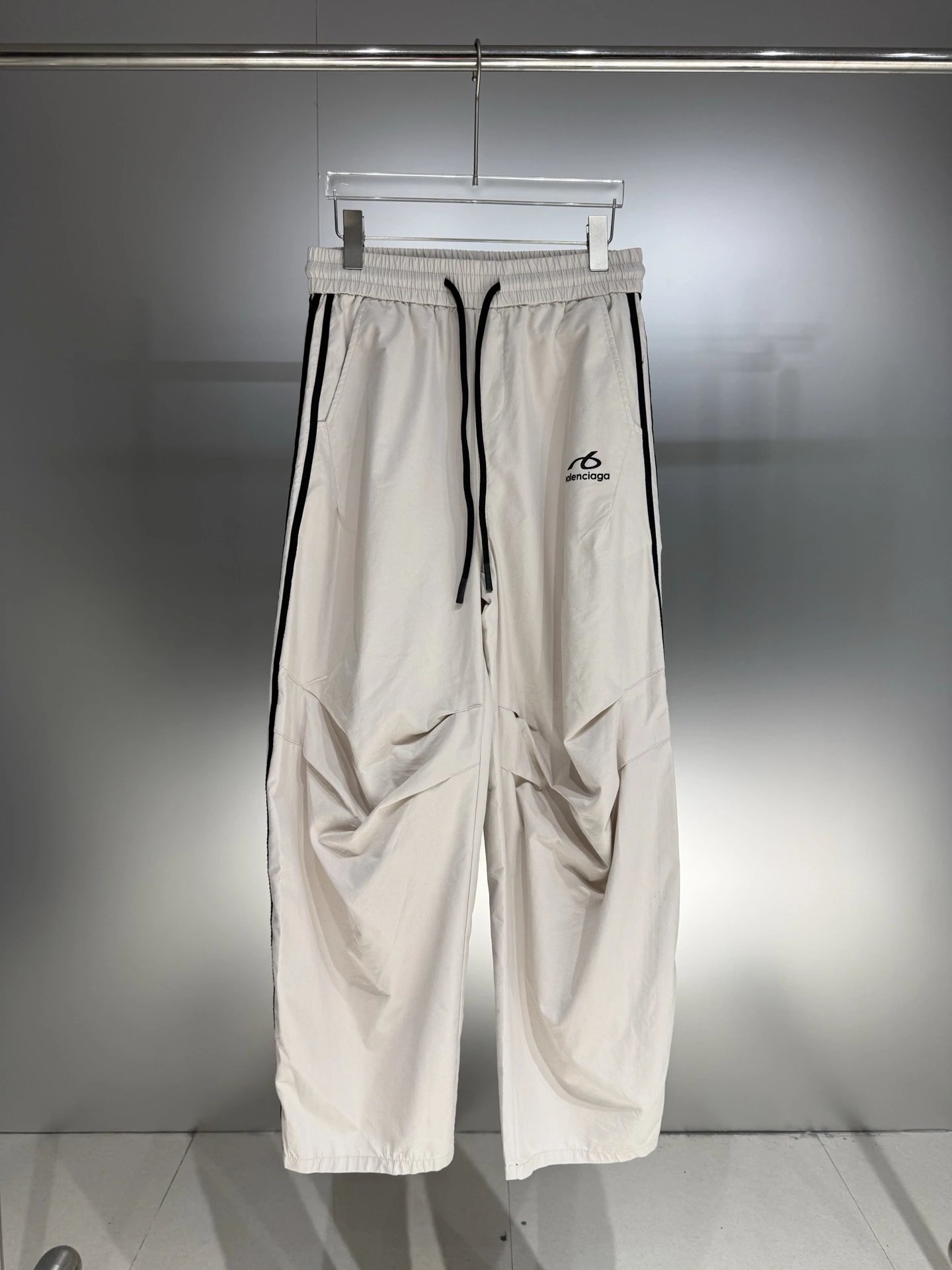 Balenciaga Track Pants Black and White - 6
