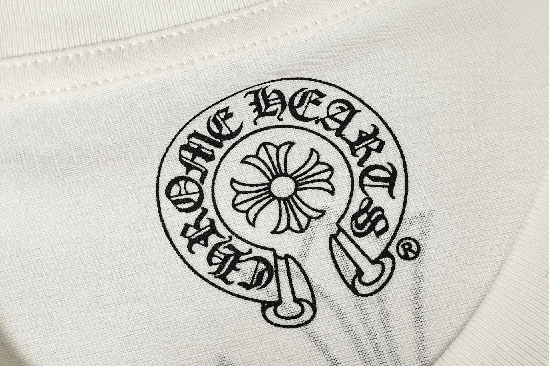 Off-White x Chrome Hearts Cross Motif White T-Shirt - 24