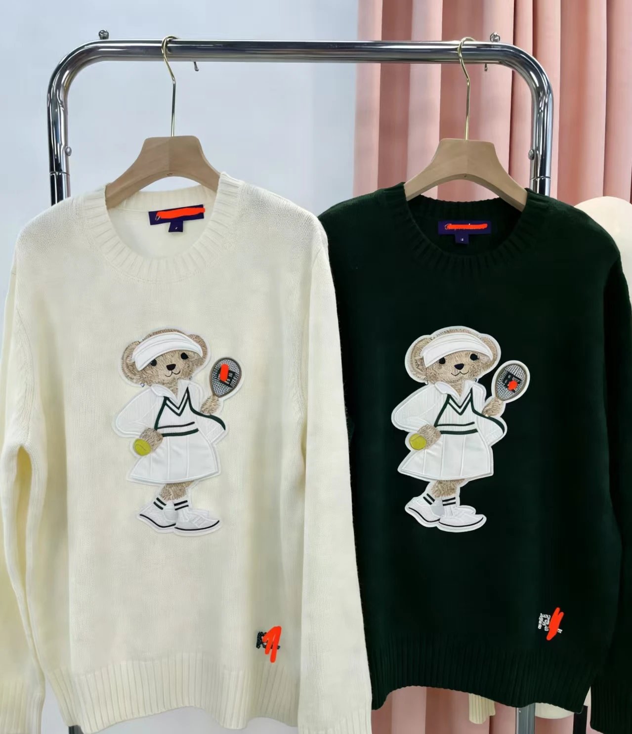 Kappa Tennis Bear Embroidered Green Sweater - 14