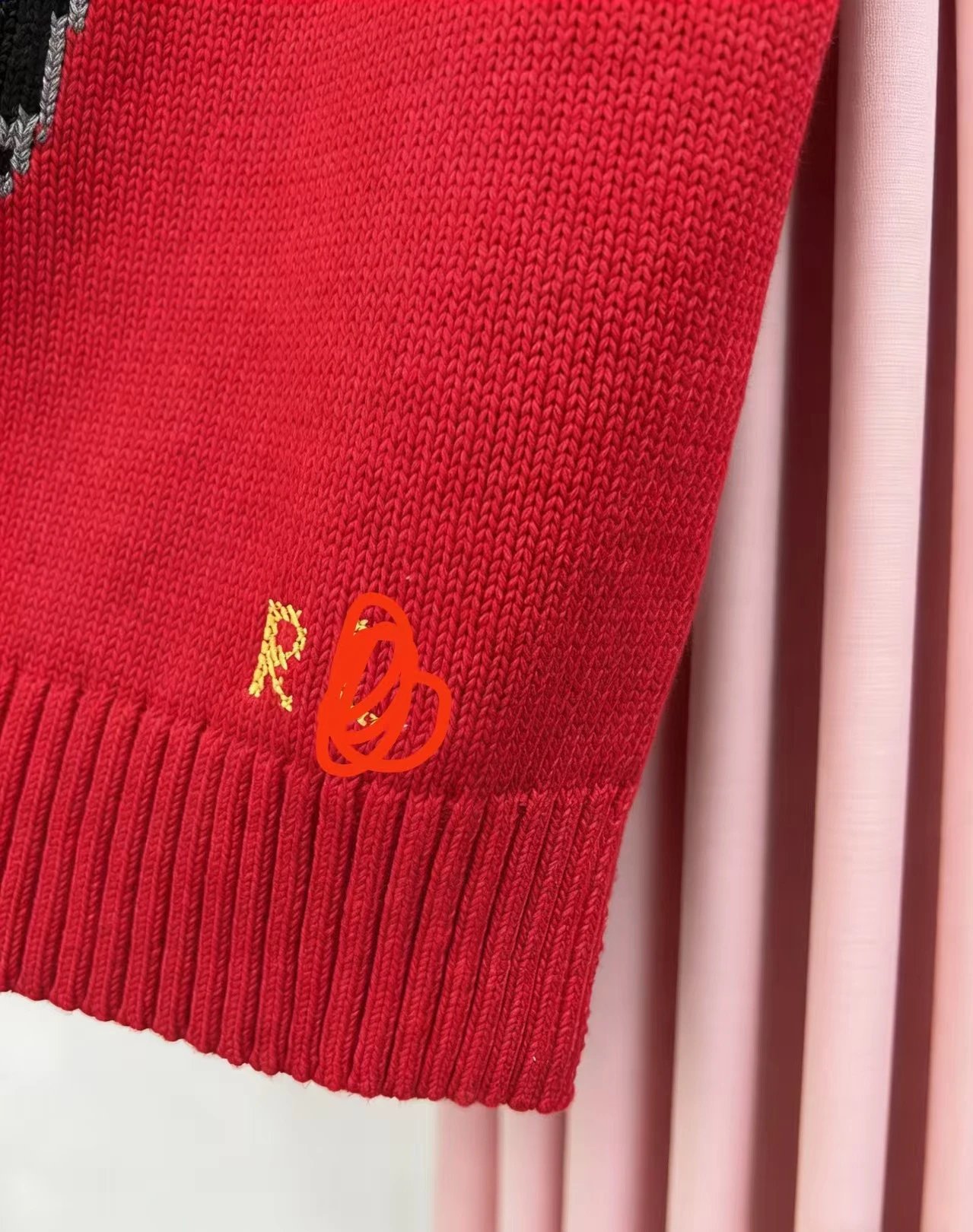 Polo Ralph Lauren Bear Motif Knit Sweater Red - 6