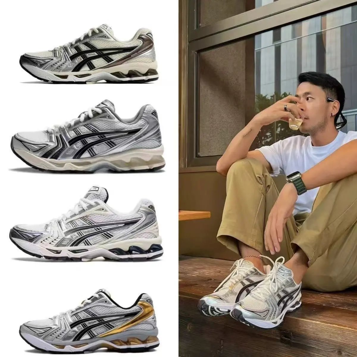 Asics Gel-Nimbus Silver Gray Running Shoes - 2