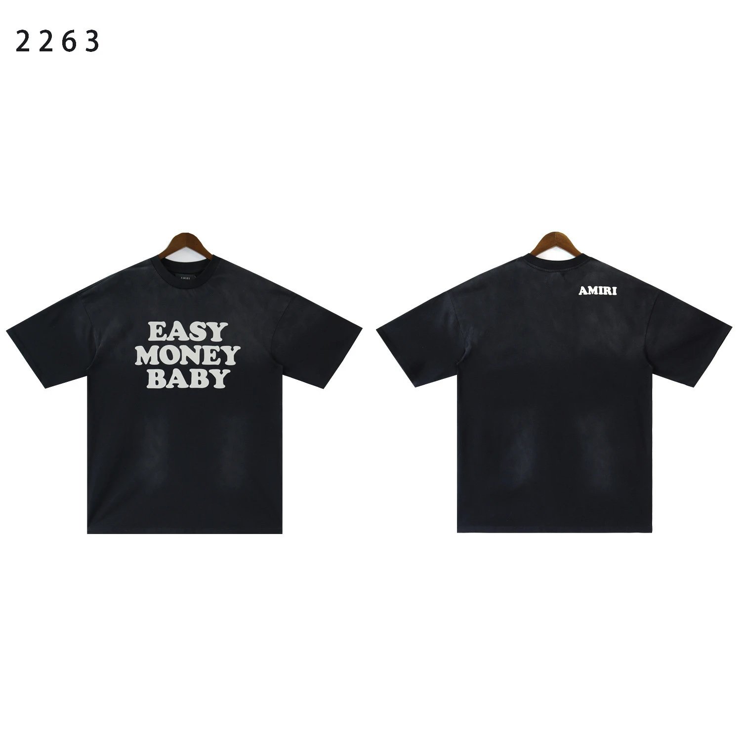 Amiri Distressed Black T-Shirt - 17