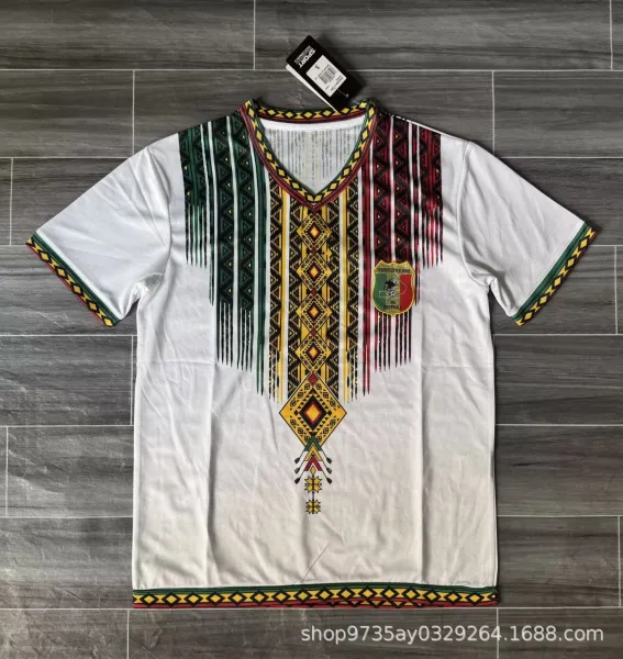 Casa Sport Tribal Print White Football Jersey - 1
