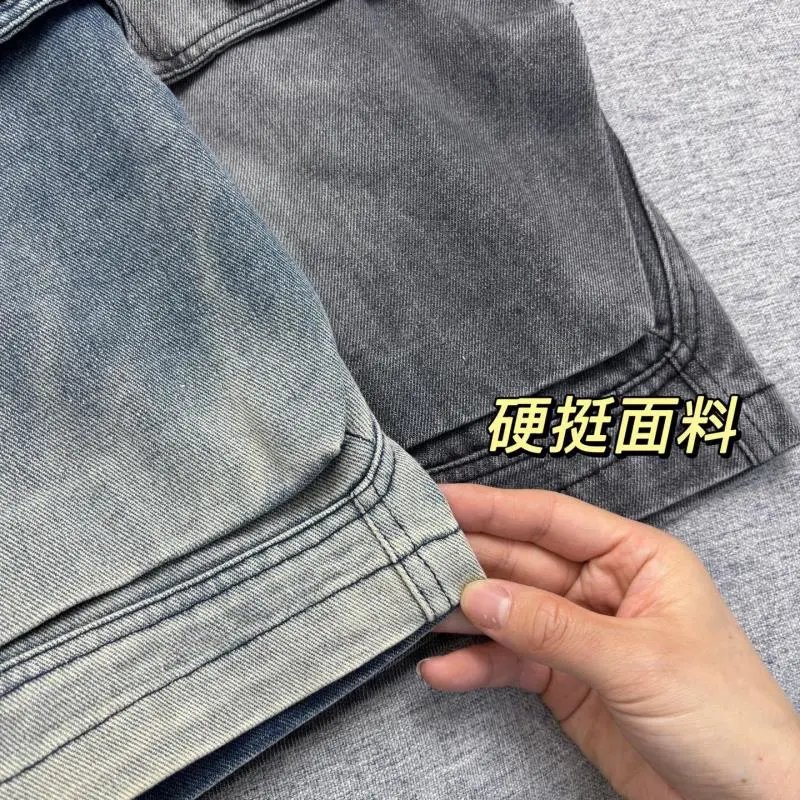 Stone Island Cargo Shorts Light Wash Denim - 10