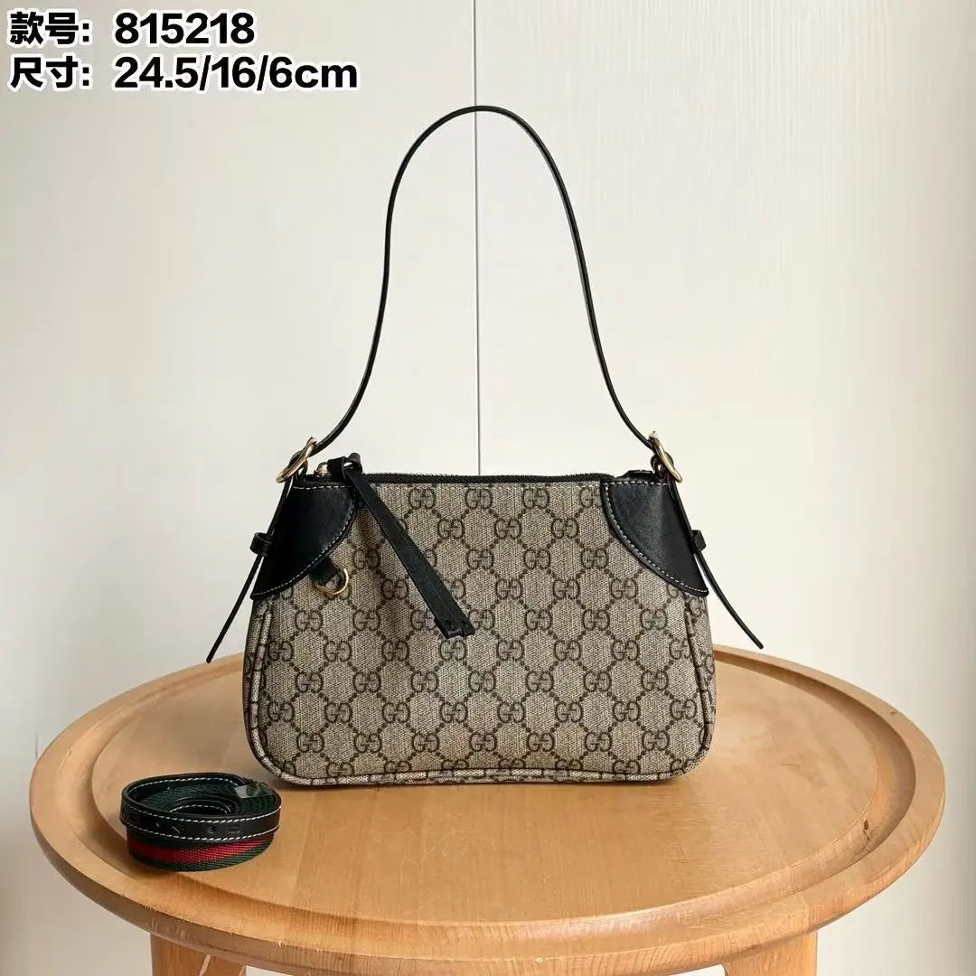 Gucci GG Marmont Hobo Bag Beige and Brown Canvas Shoulder Bag - 5