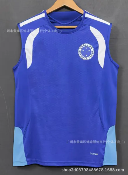 Corinthians Cruzeiro Esporte Clube Training Vest Blue Vest Top - 1