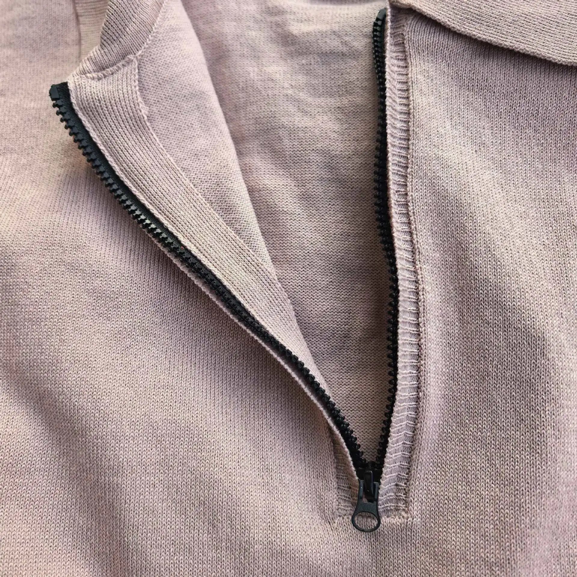 Stone Island Knit Polo Shirt Pale Yellow Tops Polo - 14