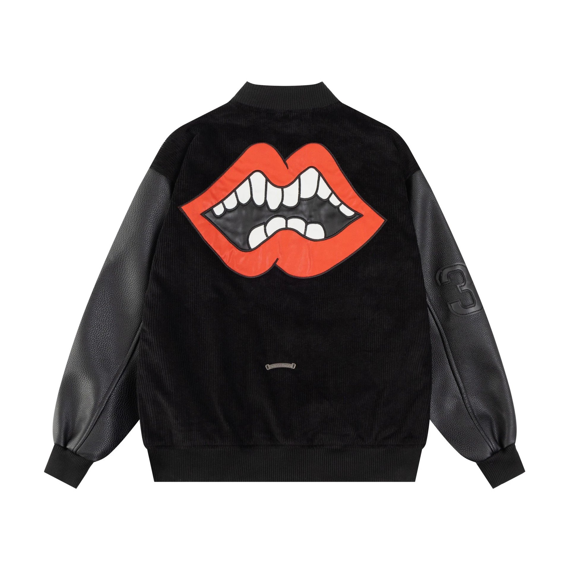 Chrome Hearts Varsity Jacket Black and White Outerwear Jacket - 48