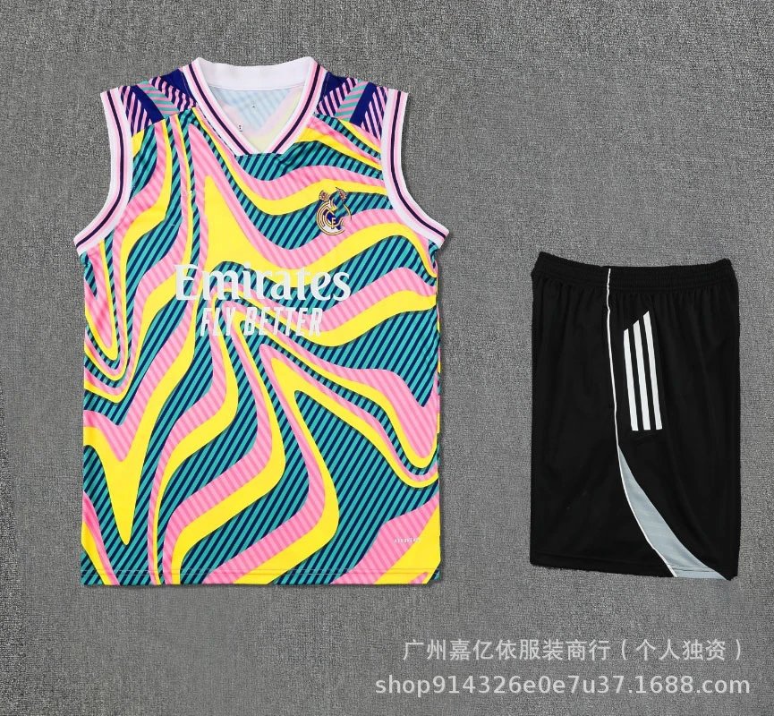 Design Coca-Cola x CyborgFit Cyberpunk Graphic Vest Top and Shorts Set Black / Blue Sets - 15