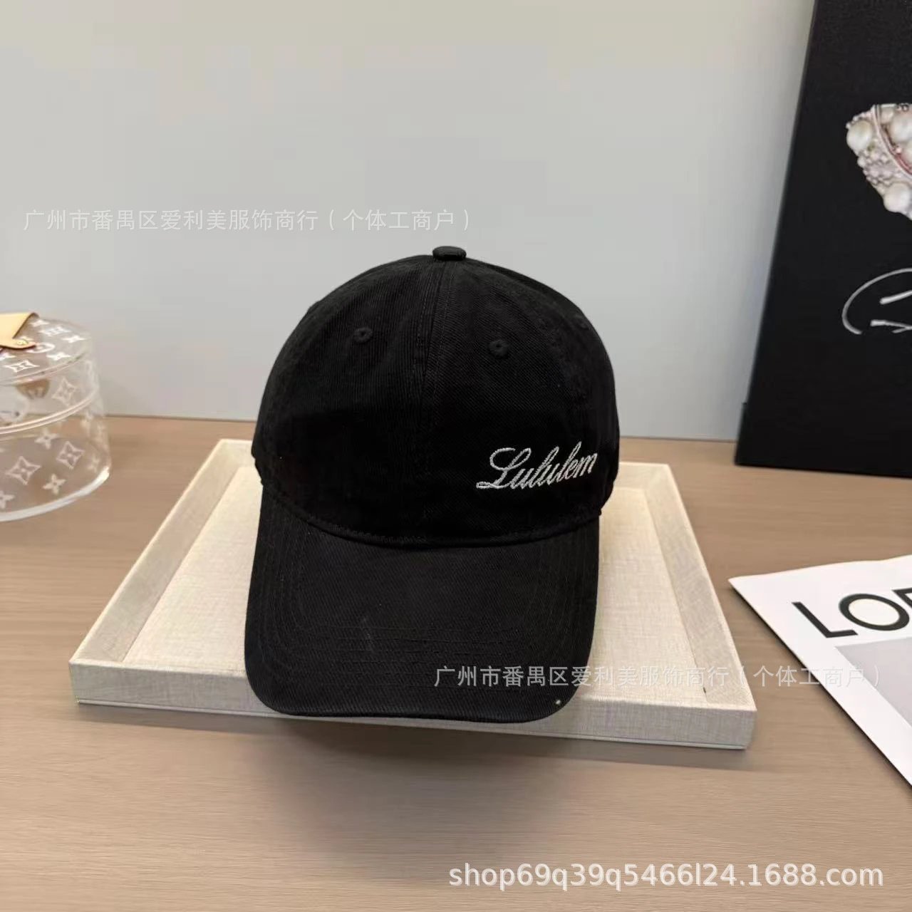 Lululemon Script Embroidered Navy Baseball Cap - 6