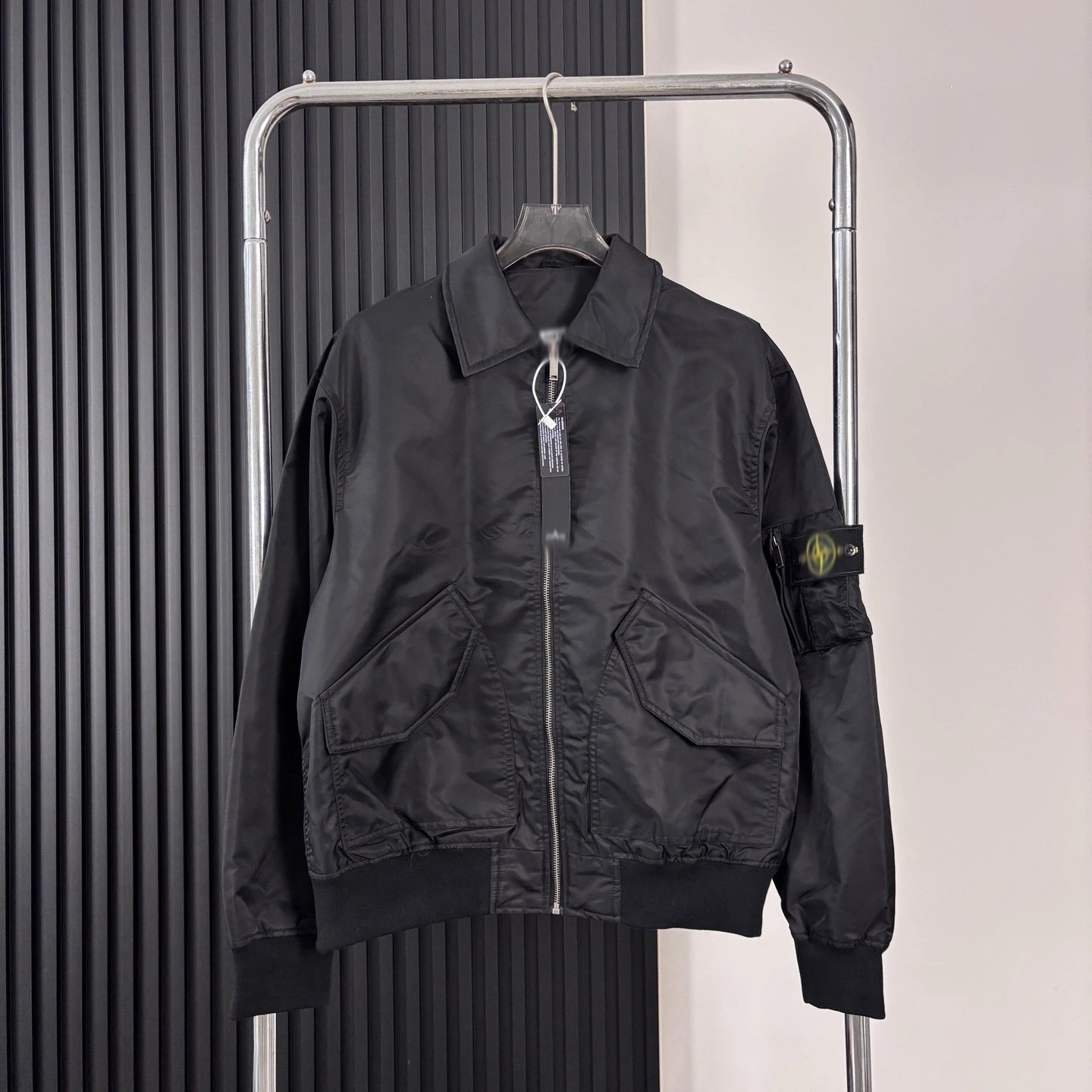 Stone Island Shadow Project MA-1 Bomber Jacket Army Green Jacket Outerwear Jacket - 5
