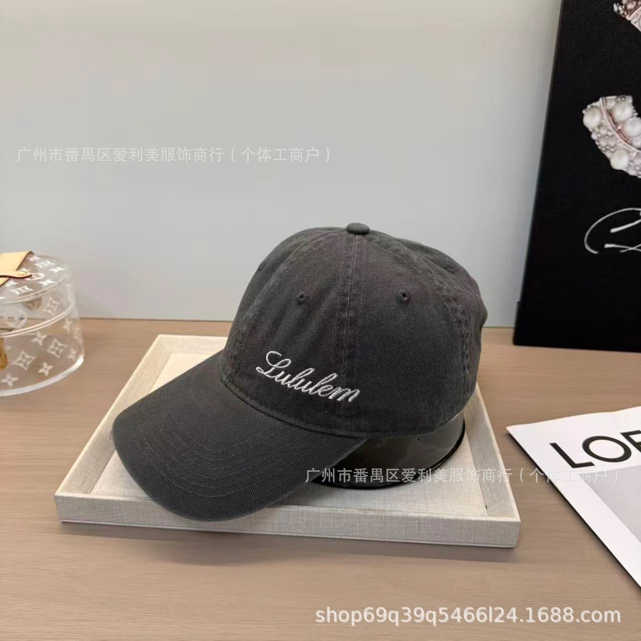 Lululemon Script Embroidered Navy Baseball Cap - 9