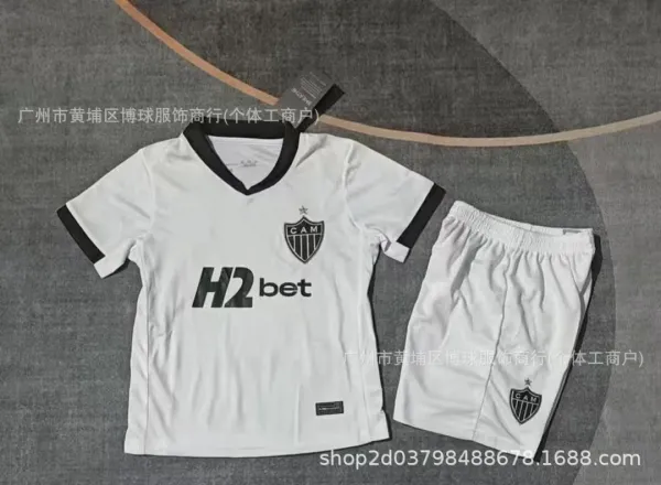 Atlético Madrid Atlético Mineiro 2023 Away Jersey White Kids Set Sets - 1