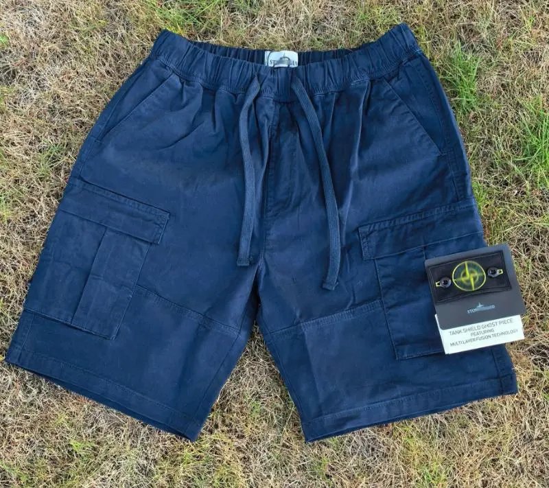 Stone Island Cargo Shorts Black - 8