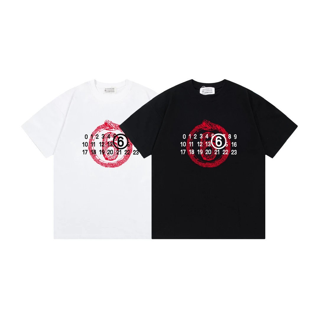 Maison Margiela Tabi Number 6 Washed Black T-Shirt - 6