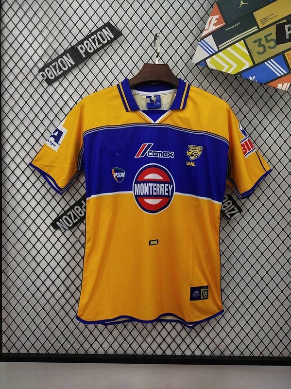 Design Tigres UANL x CEMEX 2010s Away Jersey Blue Yellow Jersey - 31
