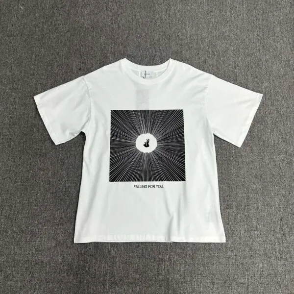 Design Falling For You Graphic T-Shirt White - 1