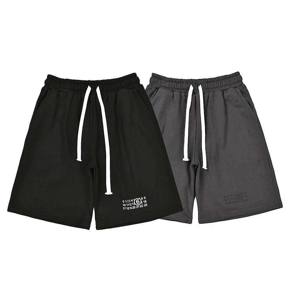 Off-White Zippered Drawstring Shorts Gray - 10