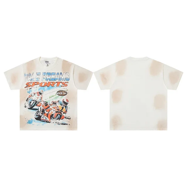 VALE T-Shirts Washed graphic print short-sleeve T-shirt product detail image 7