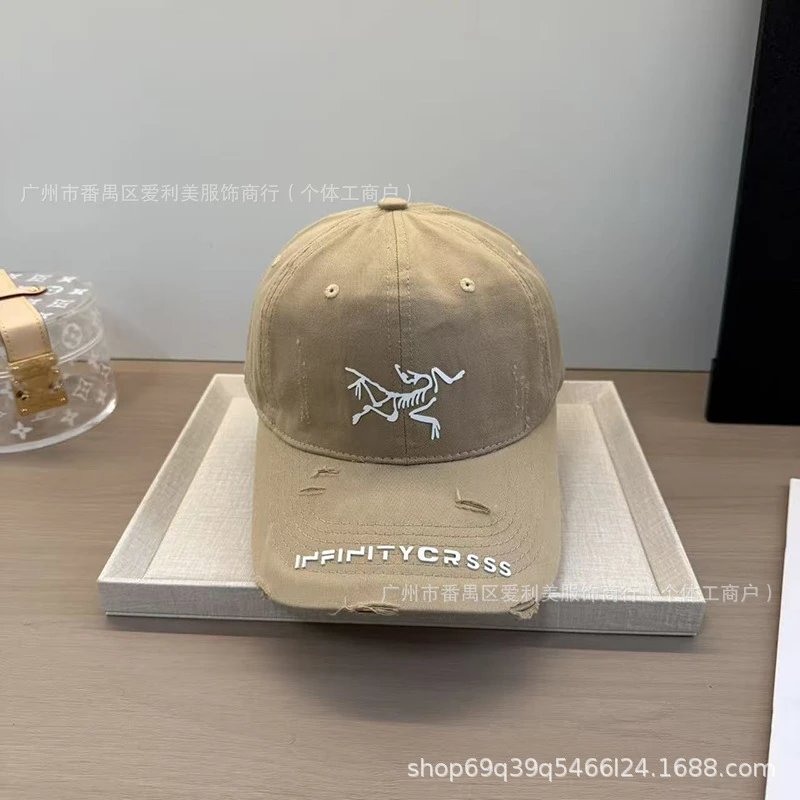Arc'teryx x Infinitycrass Beige Distressed Baseball Cap - 4