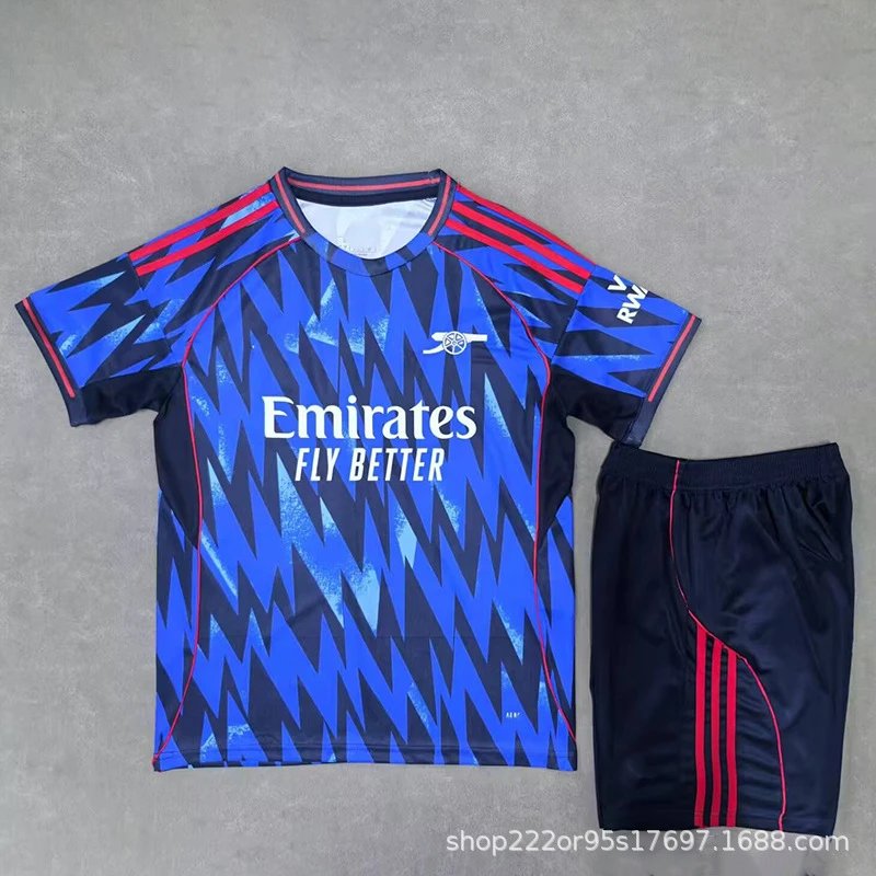 FC Barcelona Football Jerseys Children's jersey and shorts set — 25-26 Arsenal away set