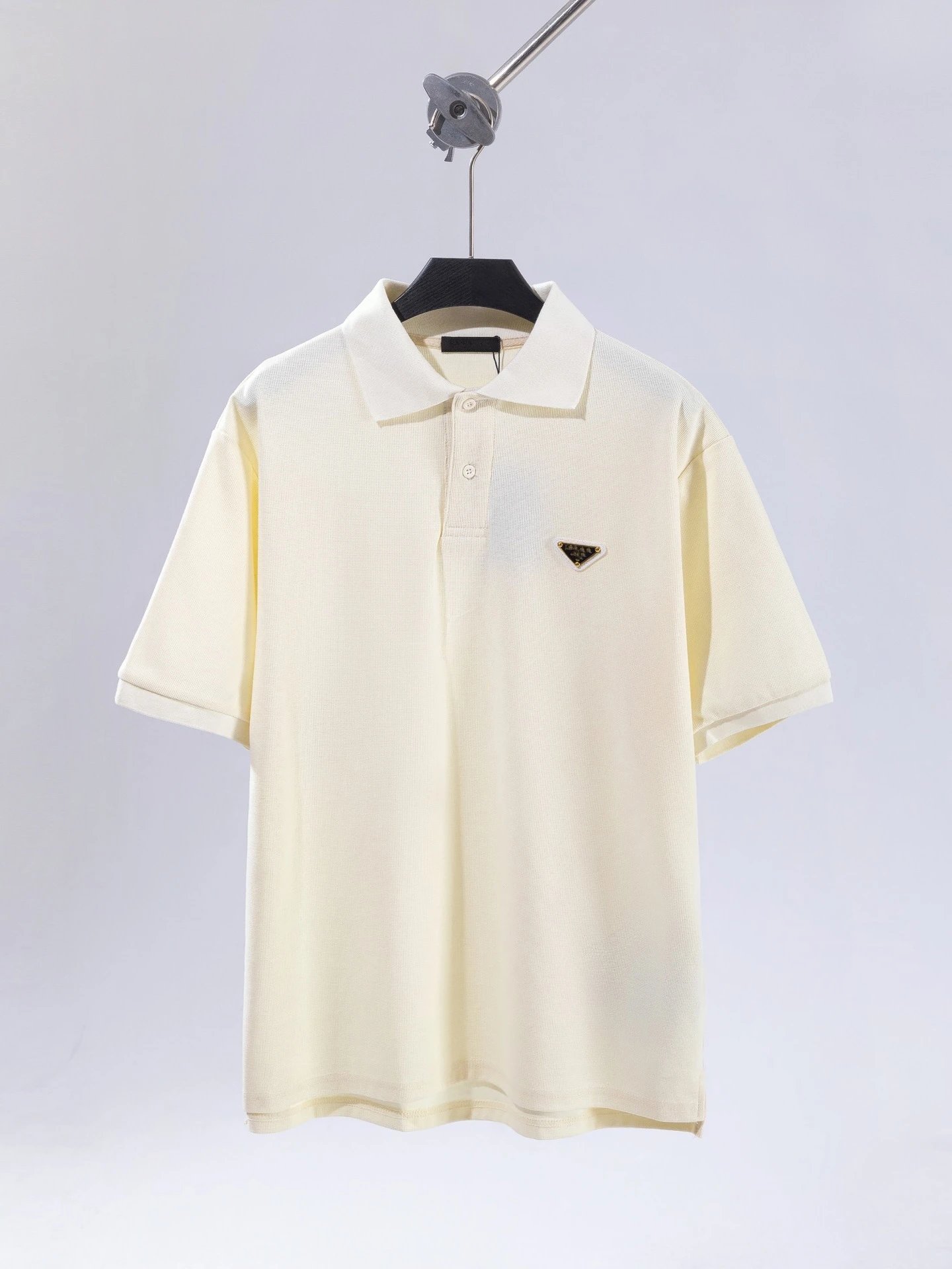 Prada Triangle Logo T-Shirt White T-Shirt - 17