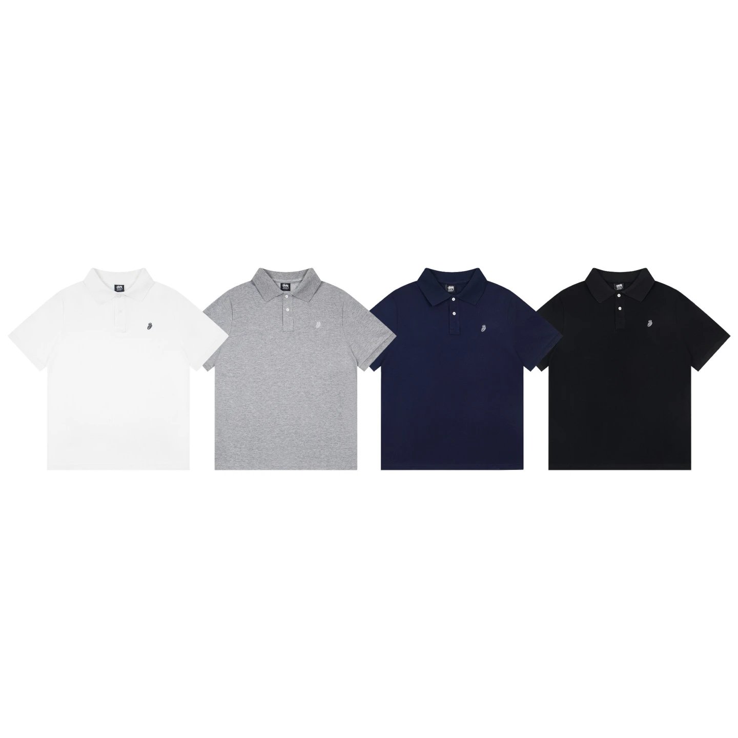 Stussy x Nike Polo Shirt Gray - 14