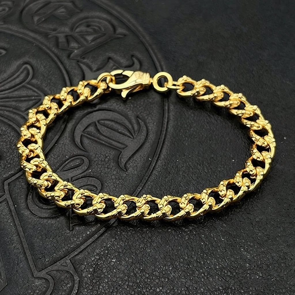 Golden Cross Full Flower Bracelet