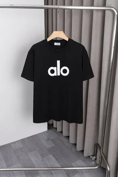Alo Alo Logo Black T-Shirt - 1