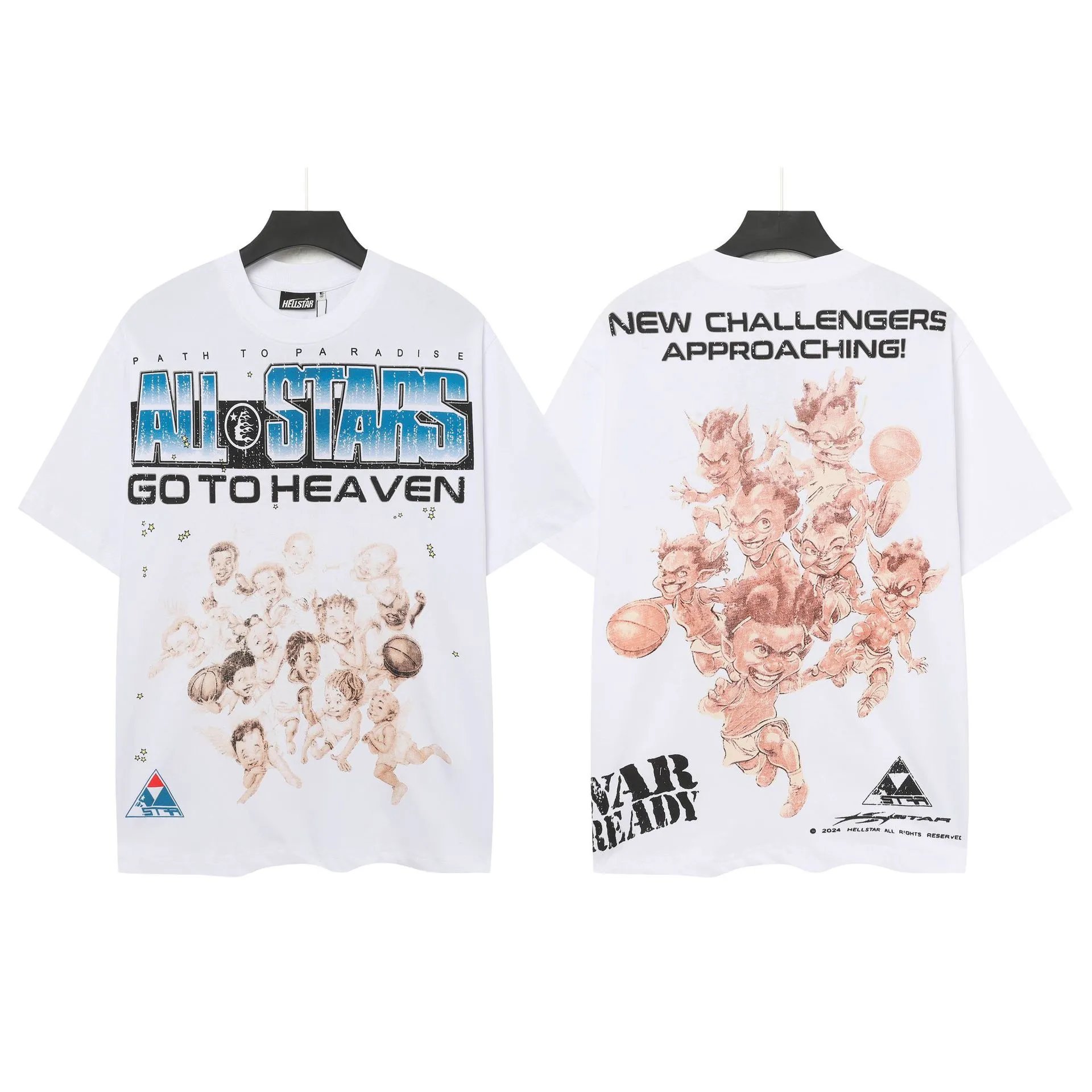 Hellstar Austin 3:16 Distressed Graphic T-Shirt Black - 8