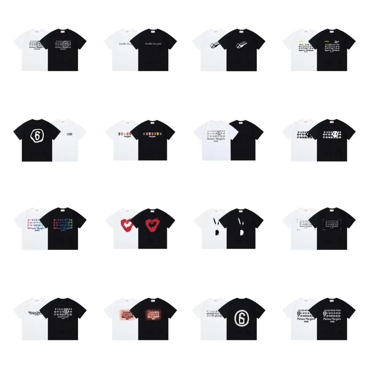 Maison Margiela Tabi Number 6 Washed Black T-Shirt - 3