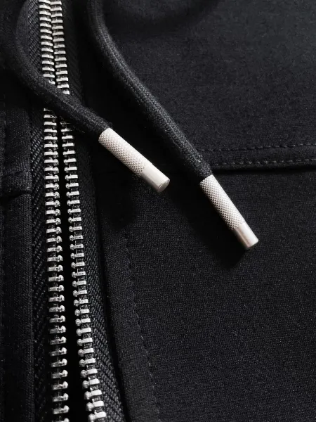 Lacoste Track Suit Set Black with Green Logo Tape Tracksuit - 4