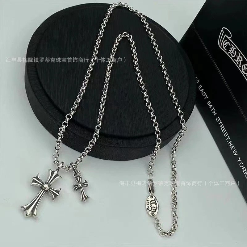 Design Gold-Tone Dog Tag Cross Pendant Necklace Jewelry - 3